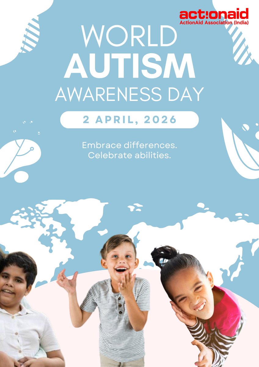 Different, not less  every mind shines in its own way. Let’s celebrate inclusion, understanding and acceptance today. Spread awareness and show you care. A more inclusive world begins when we all share.