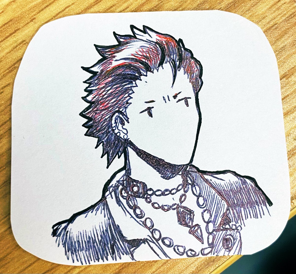 1_kitune's tweet photo. 鬼龍とジュイスの落書き https://t.co/fXiqztFMTI