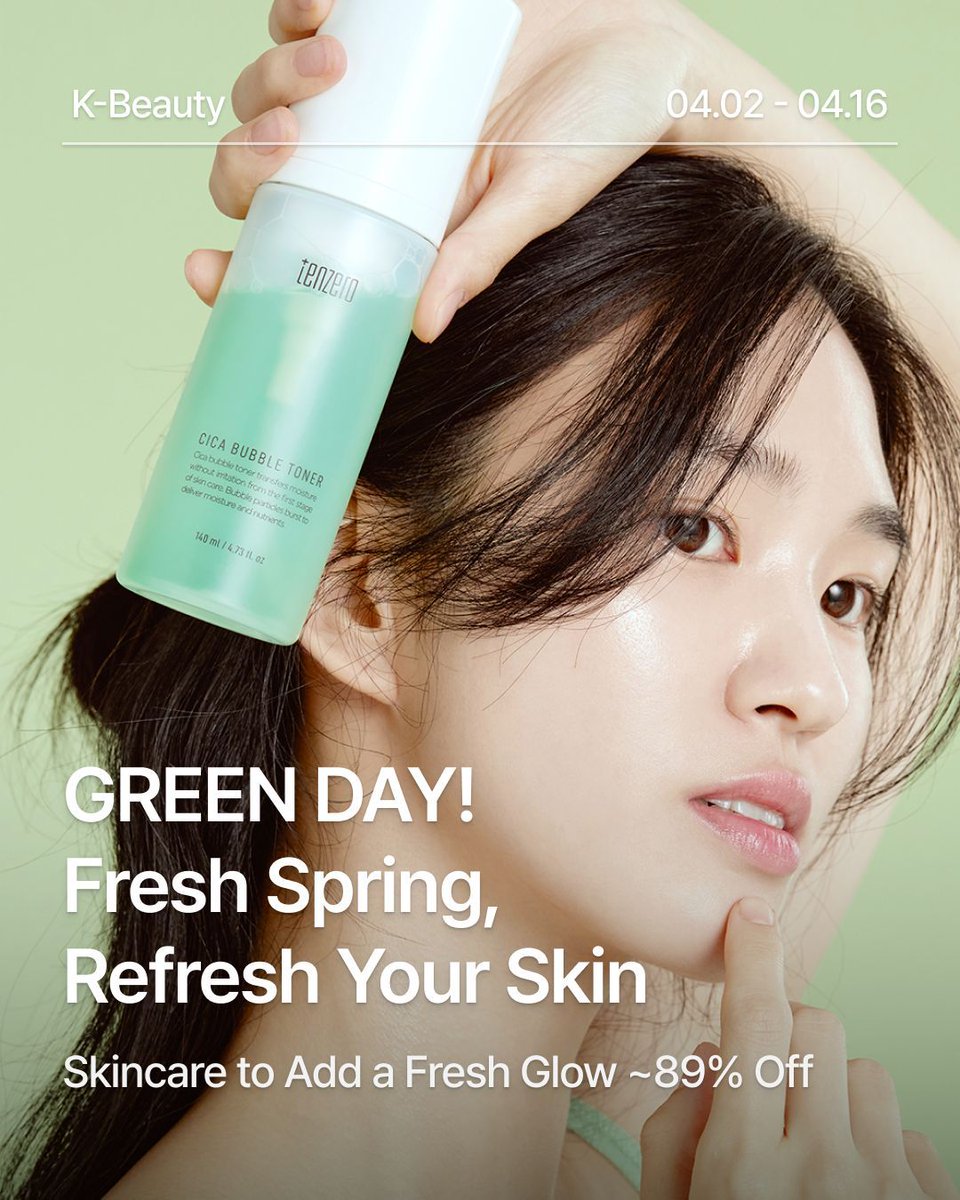 kstyle4u_global's tweet image. Fresh, radiant skin starts with K-beauty skincare 🌿
tinyurl.com/584v3e28 

Refresh your routine this spring
and reveal a clearer, brighter-looking complexion.

📅 Apr 2, 2026 16:00 – Apr 16, 2026 16:00 (KST)
🔥 Up to 89% OFF 

#Ktown4u #Kstyle4u #Kbeauty #kbeautyskincare