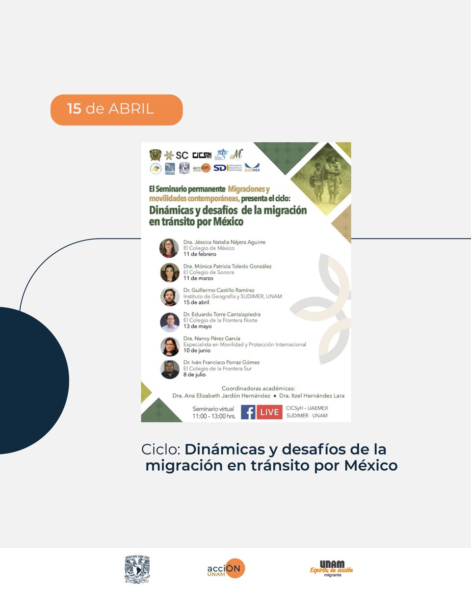 acciÓN Migrante UNAM tweet media