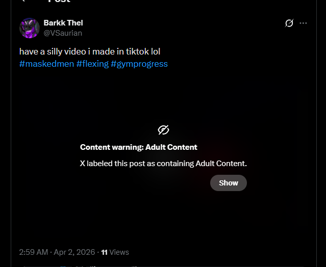 Barkk Thel tweet media