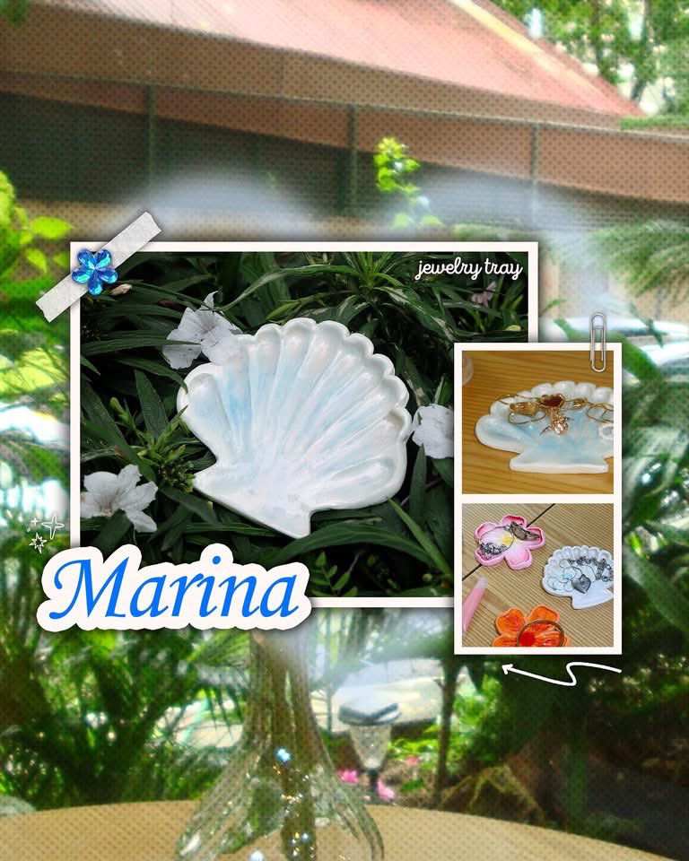 jwishaul's tweet photo. wts lfb ph

clay jewelry trinket trays (handmade)
- white &amp; blue shell design
- pink and orange flower

qyop since handmade, as long as it sells na huhu to declutter tysm. can ship asap after holy week

tags. wts lfb ph anik anik kpop pink coquette bts bp aespa nct https://t.co/vq6w1jRBC1