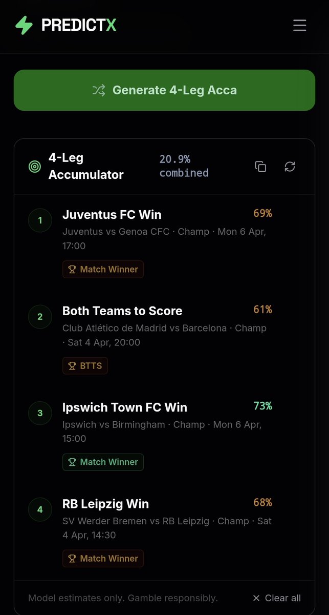 BetwiseSoccer's tweet photo. Fed up of losing bets? This is where we come in. Our site offers free access to a reliable model that has over 60% success rate for every top league in the world. Yes it is FREE!! https://t.co/FbnrCHGCkv https://t.co/1LoixCwwWG