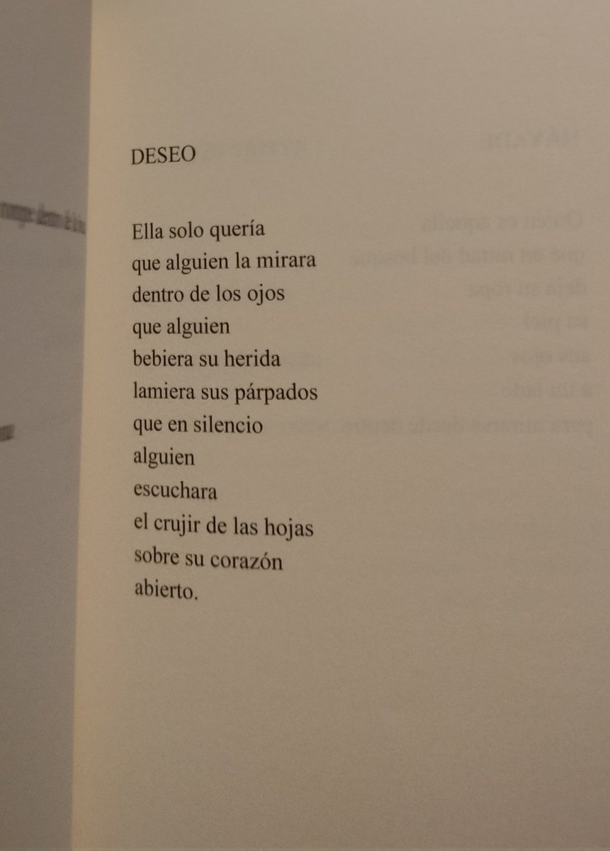 «porqué no sé/ sostener la herida/ no sé nombrar su hueco»

~ Ana Casado 

«Basta con mirar fijamente la cicatriz,/ sus imperfectas costuras,/ para que la herida empiece a abrirse/ y a contar sus historias»

~ Piedad Bonnett

El relato 
nunca agota
la verdad de la herida.