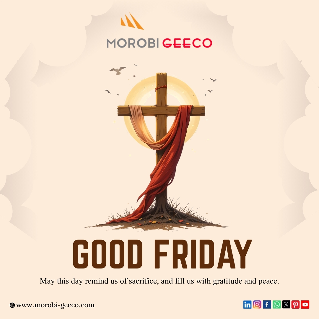 Morobi_Geeco's tweet photo. Good Friday is a time to reflect on the values of sacrifice, love, and forgiveness. May this day bring a sense of peace, gratitude, and inner strength, guiding us forward with purpose and compassion.

#africanunion #airpreheater #aph #esp #goodfriday2026 #morobigeeco #faith #sa https://t.co/PUz0kykDJo