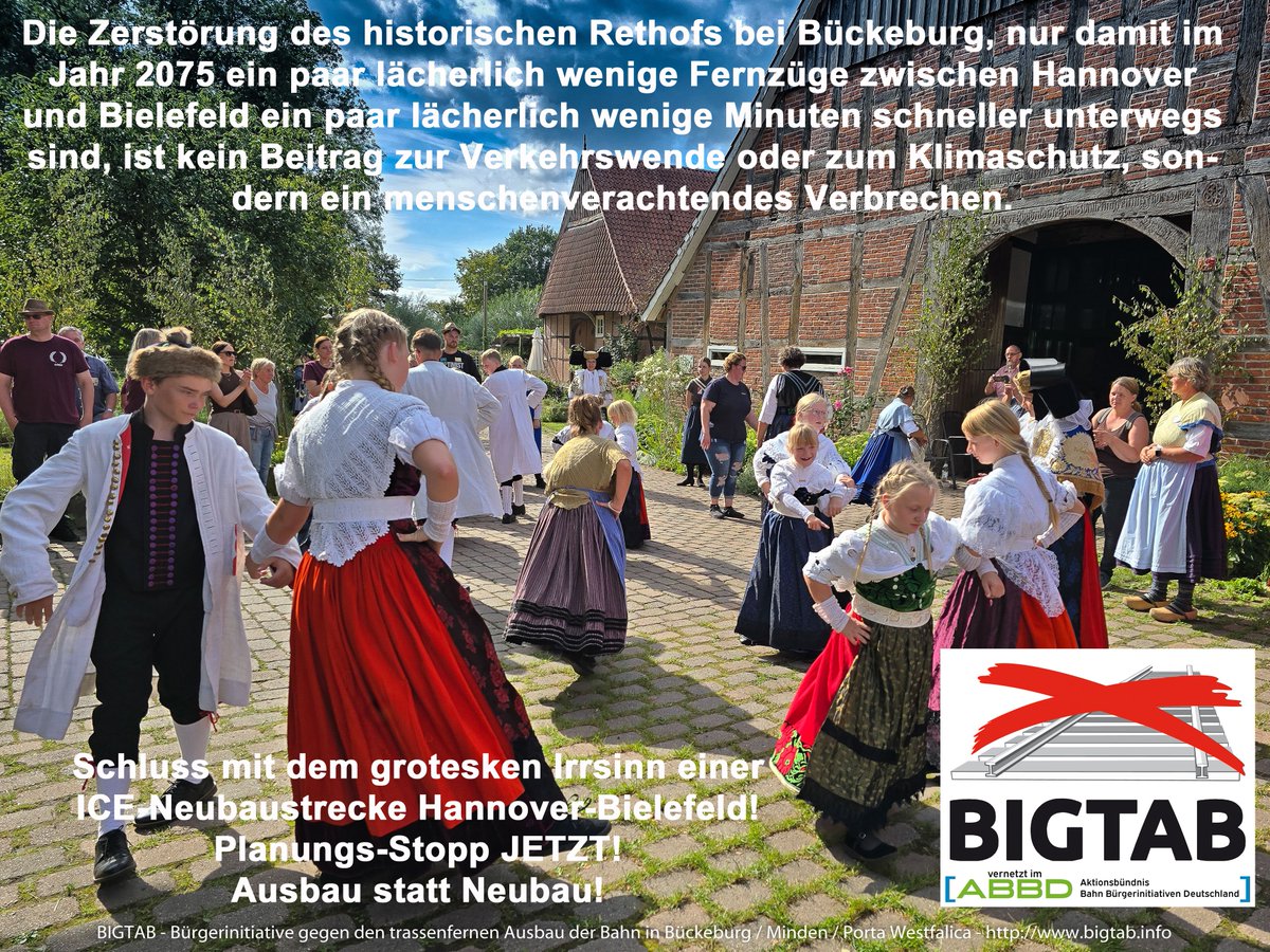 BigtabeV's tweet photo. Schluss mit dem grotesken Irrsinn einer ICE-Neubaustrecke Hannover-Bielefeld!
Planungs-Stopp JETZT!
Ausbau statt Neubau!

@DB_Presse
@bmv https://t.co/QRehEF6lAh