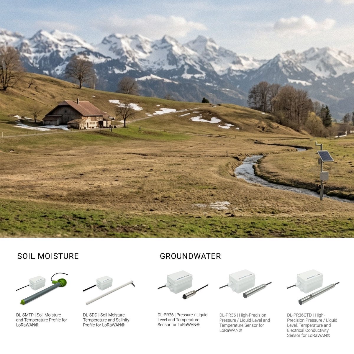 decentlab's tweet photo. Low Snow Reserves – again. 

Switzerland heads into spring with 30–60 % of normal snowpack. Rain gauges won't show you what's underground. Direct measurement will. 

Sensor devices for LoRaWAN giving insights for soil moisture and groundwater: https://t.co/WzJEp7EIx8 https://t.co/nsGOM8je8D