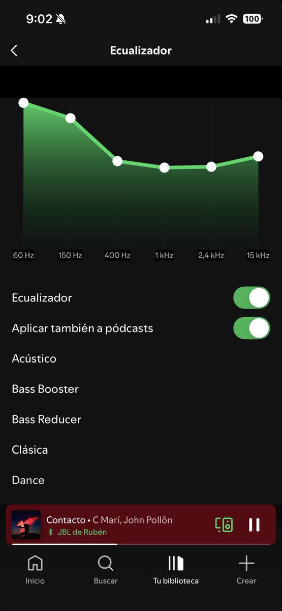 xavalintm's tweet photo. Los productores masterizando la música milimétricamente para que luego venga un cabrón con un JBL y un ecualizador así (si soy). https://t.co/sqhvJtkg4L