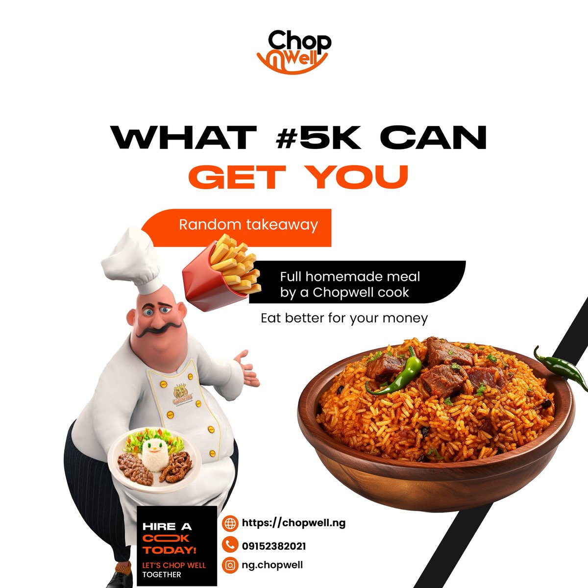 chopwell_ng's tweet photo. ₦5K can do more than you think 👀
Why settle for random takeaway when you can get a full homemade meal made with care? 🍲✨ Let’s Chop Well Together 💛
🌐 https://t.co/K6aRbhKTMA 📞 09152382021 📍 @ng.chopwell
#Chopwell #EatBetter #HomeCookedMeals #LagosFoodie #NaijaFood https://t.co/UBobOjoq2J