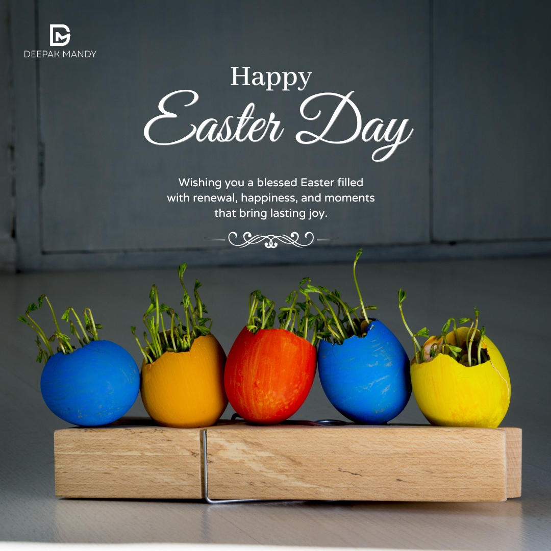 DeepakMandy's tweet photo. Wishing you a blessed Easter filled with happiness, peace, and meaningful moments. 

May this season bring growth, positivity, and lasting joy into your life ✨

#DeepakMandy #HappyEaster #EasterWishes #Growth #Joy #Peace #Positivity #Happiness #Celebrate https://t.co/j0Vp4lgV4W