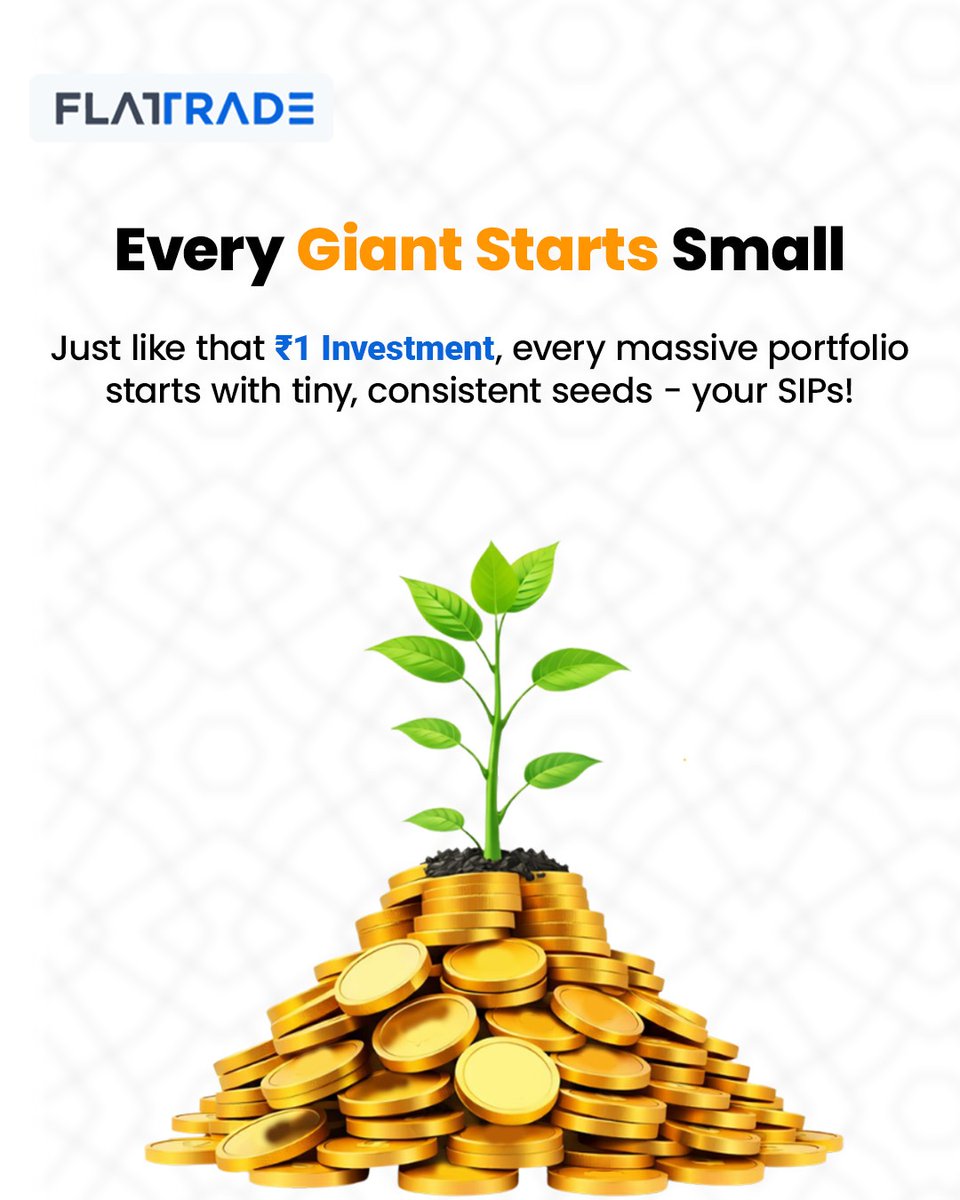 Flattradein's tweet image. From ₹1 under a tree… to a financial giant 🌳💰
That’s how Bombay Stock Exchange began.
Reminder: Big wealth doesn’t start big — it starts consistent.
Your SIP today = your empire tomorrow 📈 

Start your SIPs with us today at Zero Commission! 

#flattrade #zerobrokerage