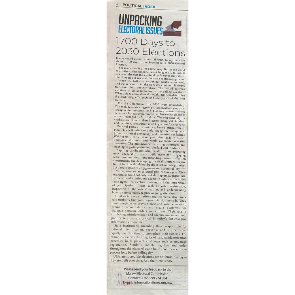 Malawi Electoral Commission tweet media