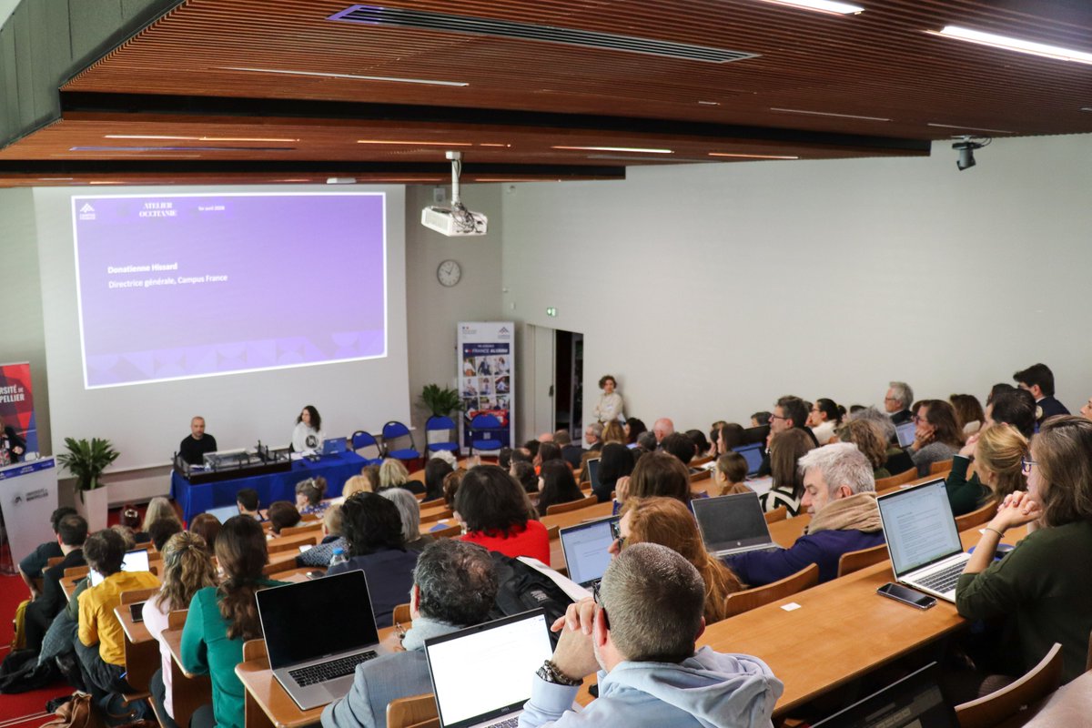 umontpellier's tweet image. #International L’UM accueille @CampusFrance pour le Colloque de l’accueil 2026 (1er &amp;amp; 2 avril): une belle reconnaissance de son engagement envers les étudiants internationaux. Ils représentent 20 % des effectifs, preuve de l’attractivité de notre université et de notre territoire