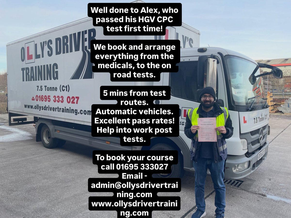 Olly's HGV & PCV Driver Training Ltd tweet media