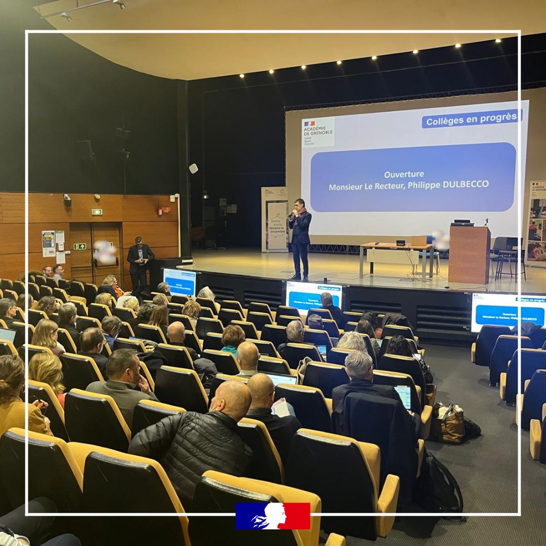 acgrenoble's tweet photo. 🏫 #CollègesEnProgrès : du terrain à l'action !
Chefs d’établissement et référents réunis hier pour un séminaire de travail et d'échange 🤝💬
🎯 Objectif : partir du terrain pour faire grandir les collectifs professionnels, au service des apprentissages.
👉https://t.co/OH7D4V3tGB https://t.co/FLWwwvWlau