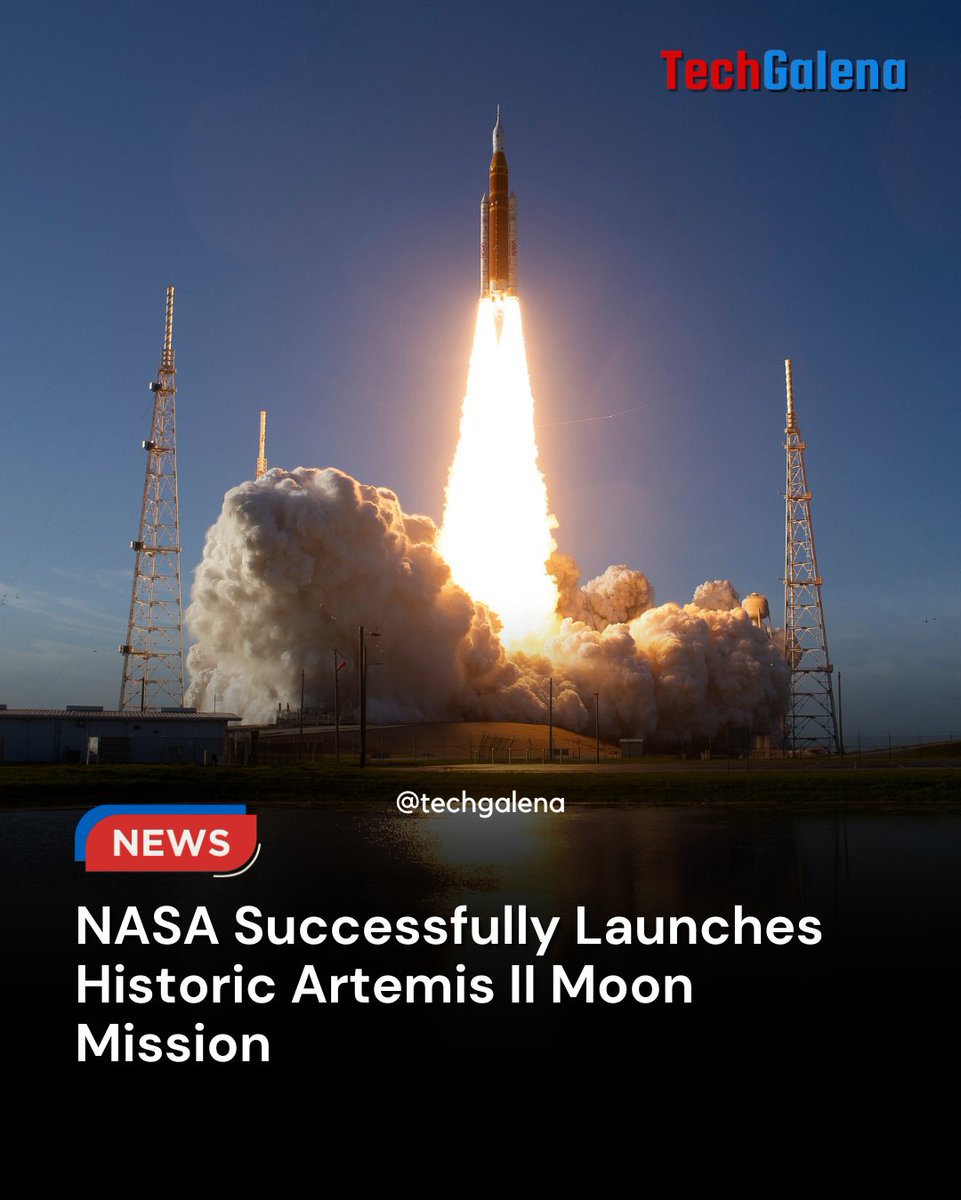 techgalena's tweet photo. Humanity is heading back to the Moon 🌕🚀

For the first time since 1972, astronauts are once again traveling beyond low Earth orbit — marking a historic moment in space exploration. https://t.co/10Xkw78Blw