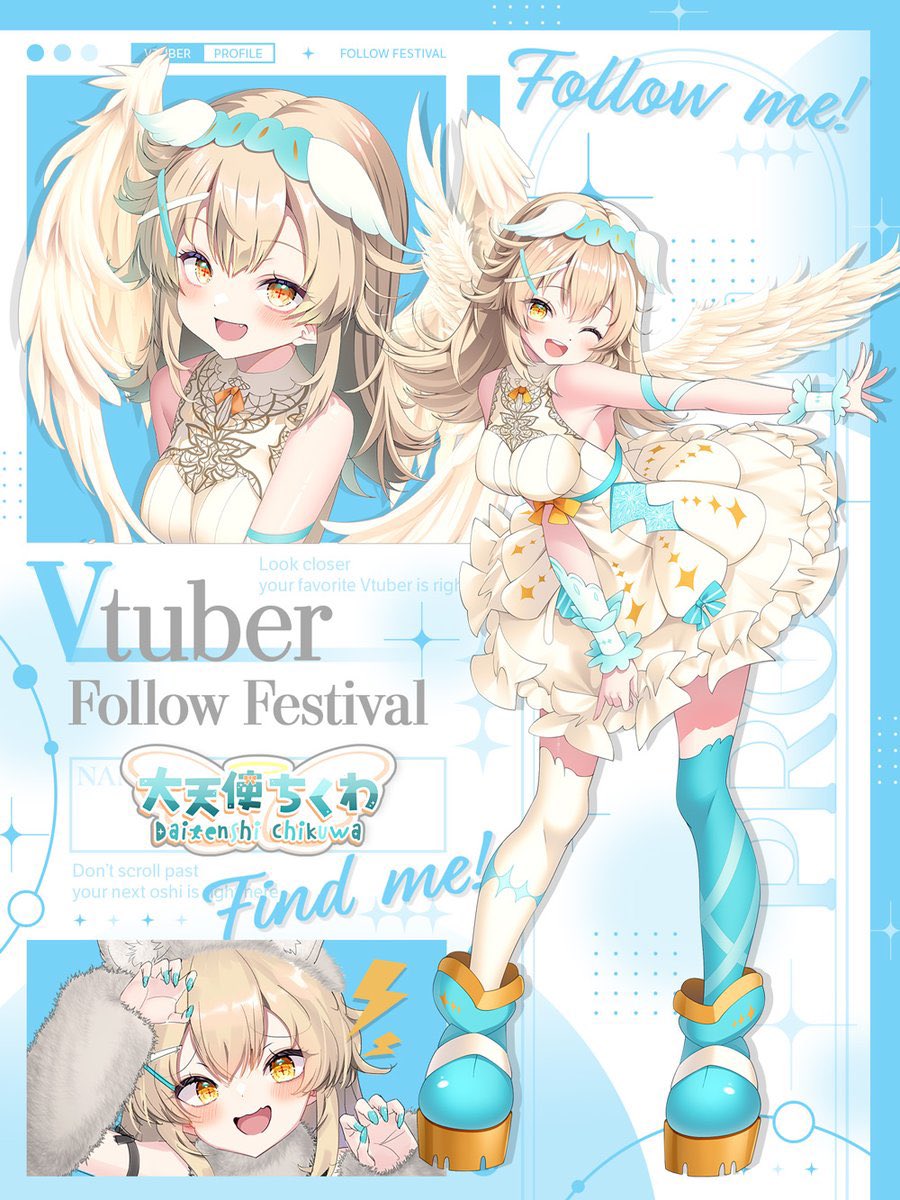 大天使ちくわちゃん👼🐟@1周年を迎えた新人VTuber tweet media