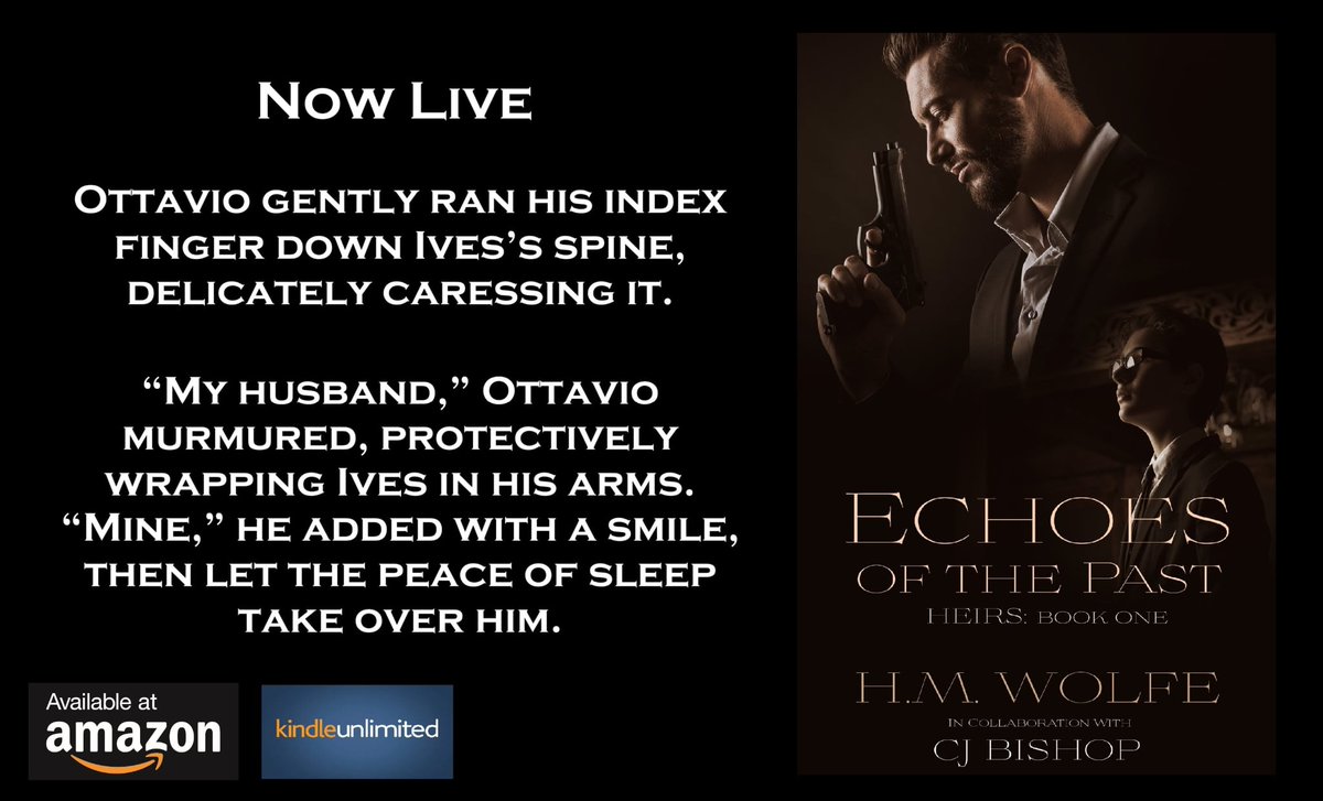HMWolfe3's tweet photo. NOW LIVE!!
ECHOES FROM THE PAST (HEIRS BOOK ONE)
https://t.co/jLwPoM9Ay1
💖 MM and MM+ love scenes
🖤Black-hearted, soulless villains
📚 Lots of books
🐈A white, fluffy, playful cat named Snow White and her 4 kitties
🐾A black, calm, Main Coon tomcat named Sansone https://t.co/2nwJ6xXda6