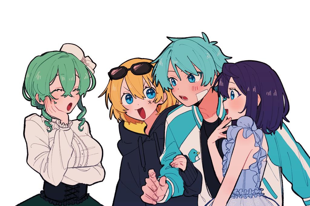 瞳の色がみんな水色でかわいい