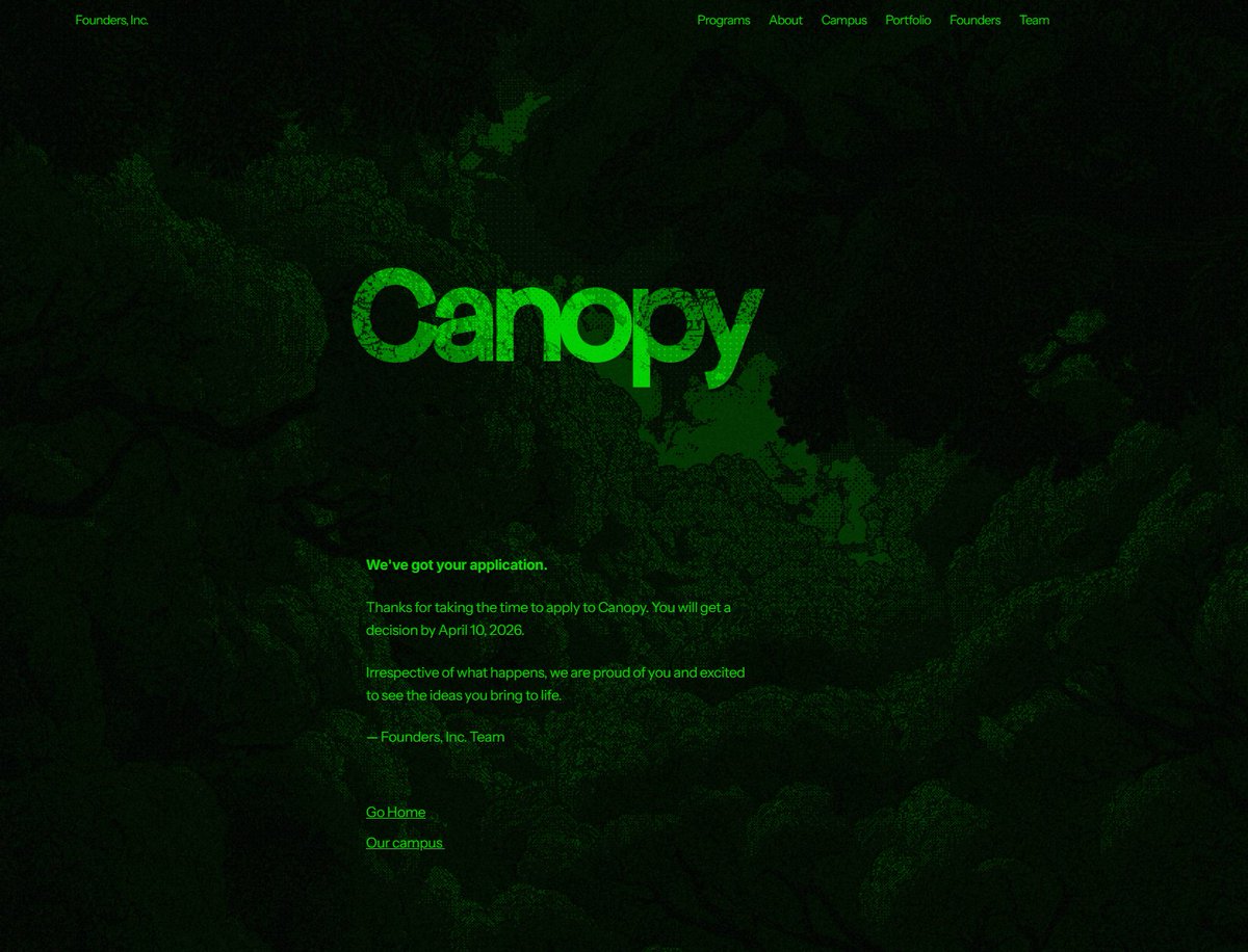 I applied to Canopy and honestly would love some help getting this in front of the right people.

A lot of my life I coasted off potential instead of really pushing. Recently I had to be honest with myself about that, and now my full focus is on building and doing something real.