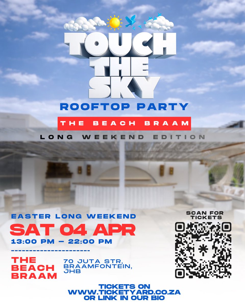 AvelaMAwisa's tweet photo. This EASTER SATURDAY 
The BEACH BRAAM
Early Bird ticket: https://t.co/DNwgqsfRXp

Please RT 😆😀 https://t.co/qz40u1NXOQ