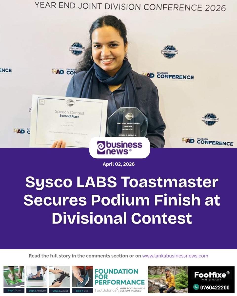 lbnbusinessnews's tweet image. Sysco LABS Toastmaster Secures Podium Finish at Divisional Contest
#SyscoLABS #Toastmaster