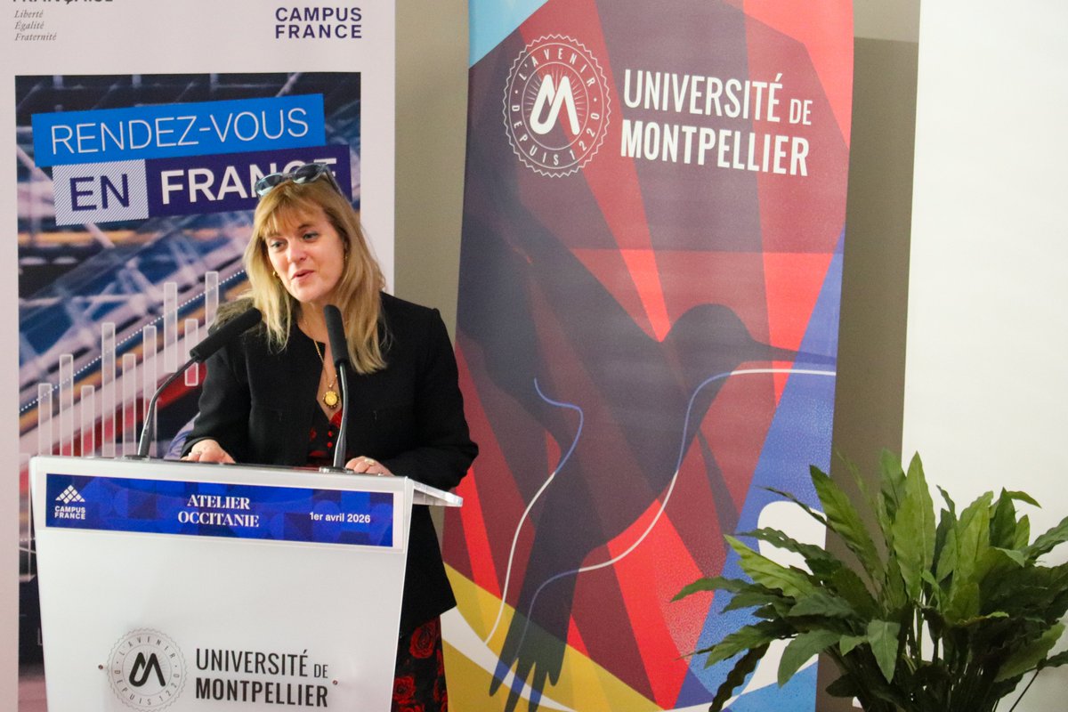 umontpellier's tweet image. #International L’UM accueille @CampusFrance pour le Colloque de l’accueil 2026 (1er &amp;amp; 2 avril): une belle reconnaissance de son engagement envers les étudiants internationaux. Ils représentent 20 % des effectifs, preuve de l’attractivité de notre université et de notre territoire