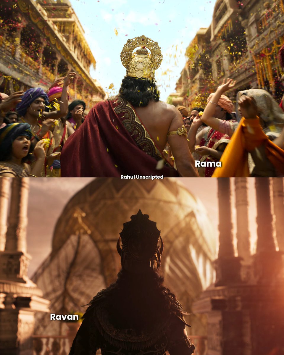 StunnHub's tweet photo. Rama and Ravana Glimpse
Good vs Evil 😍🚩🧡
#ramayana #yash #ranbirkapoor https://t.co/JkIIH7aRKM