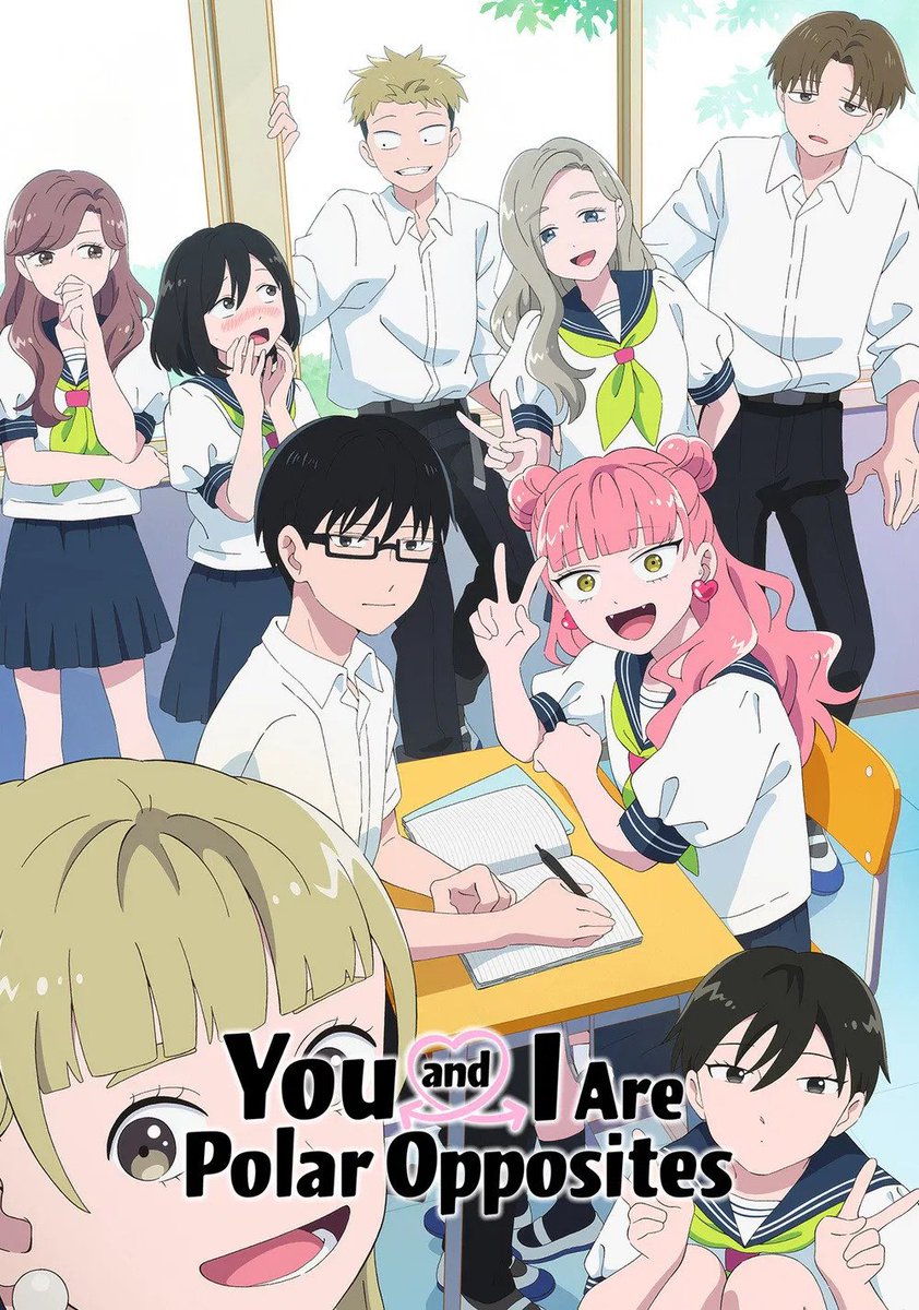AnimeDubUpdates's tweet photo. The Season Finale for English Dub of You and I Are Polar Opposites Season 1 launches today, April 12th, streaming on @Crunchyroll at 12:30 a.m. Pacific Time.

Link - https://t.co/c8WfLh2SND https://t.co/HyKZDMvkdQ