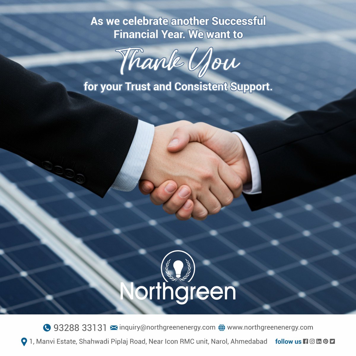 NorthgreenE's tweet photo. Closing a wonderful financial year with gratitude 🙏
Thank you for your trust and support throughout the journey.
Excited to welcome a new financial year filled with growth, opportunities, and success together 🚀

Here’s to a brighter and stronger year ahead!

#NewFinancialYear https://t.co/aA09CMDlgp