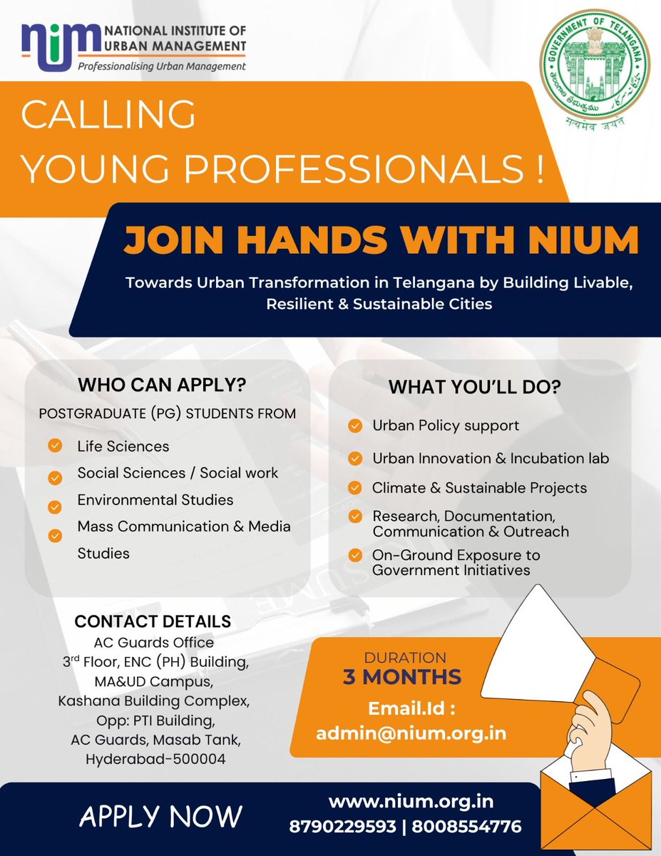 National Institute of Urban Management tweet media