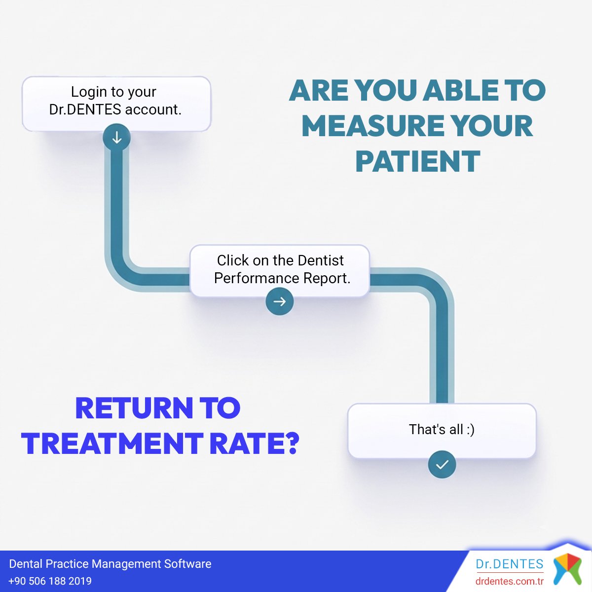drdentesglobal's tweet photo. Can you measure your patients' follow-up rate? With Dr.DENTES, it's possible.

Switch to Dr.DENTES to discover the true performance of your clinic!

#dentistperformance #examination #treatment https://t.co/ya5tprRJVd