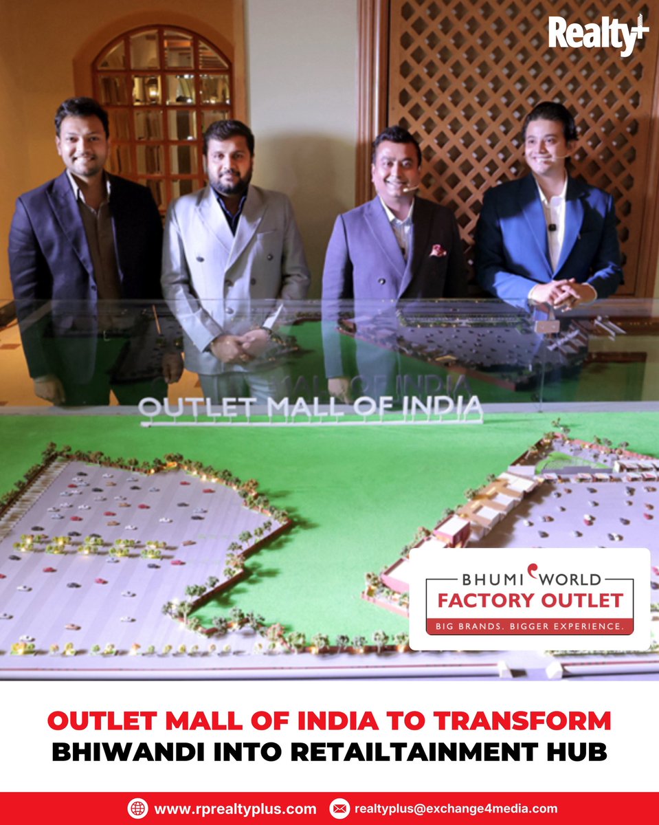 RPRealtyPlus's tweet image. 150+ brands. One new destination. And it’s not Mumbai 👀

Bhiwandi is stepping beyond logistics into a retailtainment hotspot with Maharashtra’s first outlet mall.

🔗 rprealtyplus.com/article/outlet…

#RetailRealEstate #Bhiwandi