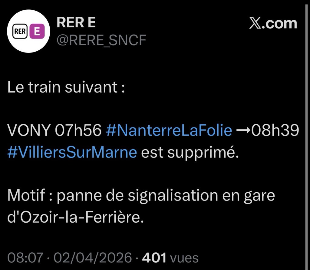 STOP GALÈRE : Transports IDF tweet media