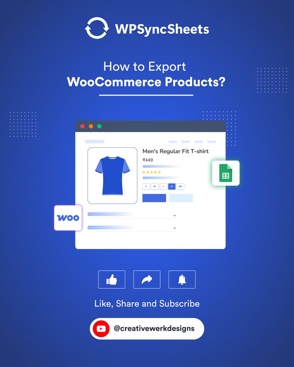 WPSyncSheets - Import Export for WordPress & Woo tweet media