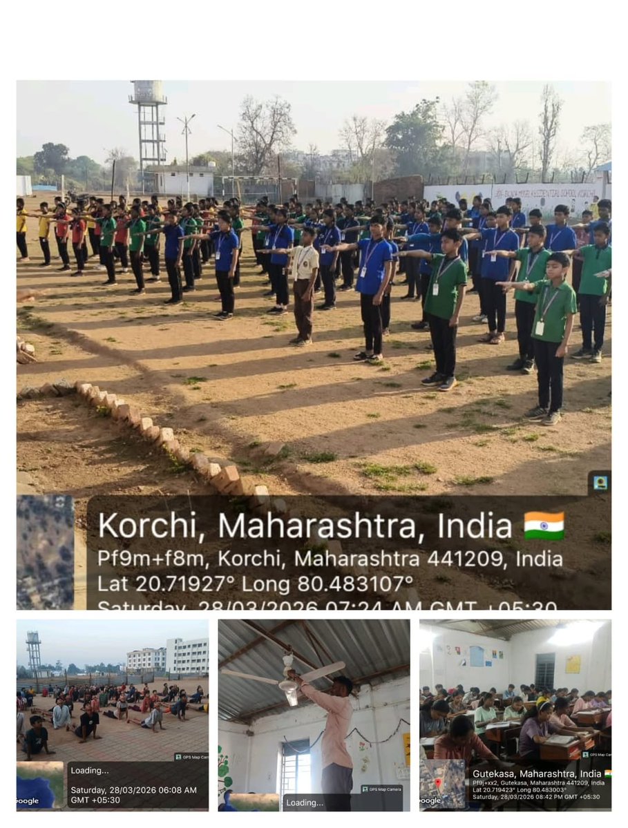 emrskorchi's tweet image. एकलव्य आदर्श निवासी विद्यालय,कोरची
आज (२८. ०३. २०२६)खालील उपक्रम राबवण्यात आले:
 १.सकाळचा योगा वर्ग.
 २. ब्रह्मपुत्रा हाऊसद्वारे सकाळचा परिपाठ.
 ३. विद्युत उपकरणांची दुरुस्ती.
 ४. उपचारात्मक/ रेमेडीयल वर्ग.
 ५. रात्रीचा पर्यवेक्षित अभ्यास.

#emrs #mtpss #nests #post #emrskorchi