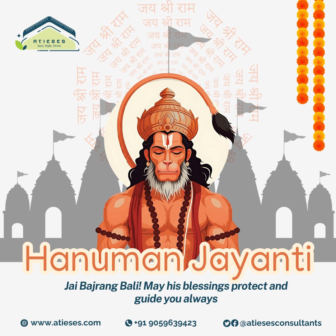 atiesesconsult's tweet photo. 🙏 Happy Hanuman Jayanti! Strength &amp; protection to your home &amp; family 🚩
🎉 Festive Discount Available!
🌐 https://t.co/6RfD4g21yp
📞 +91 9059639423
#HanumanJayanti, #Waterproofing, #LeakageRepair https://t.co/2BQ26SxdG2