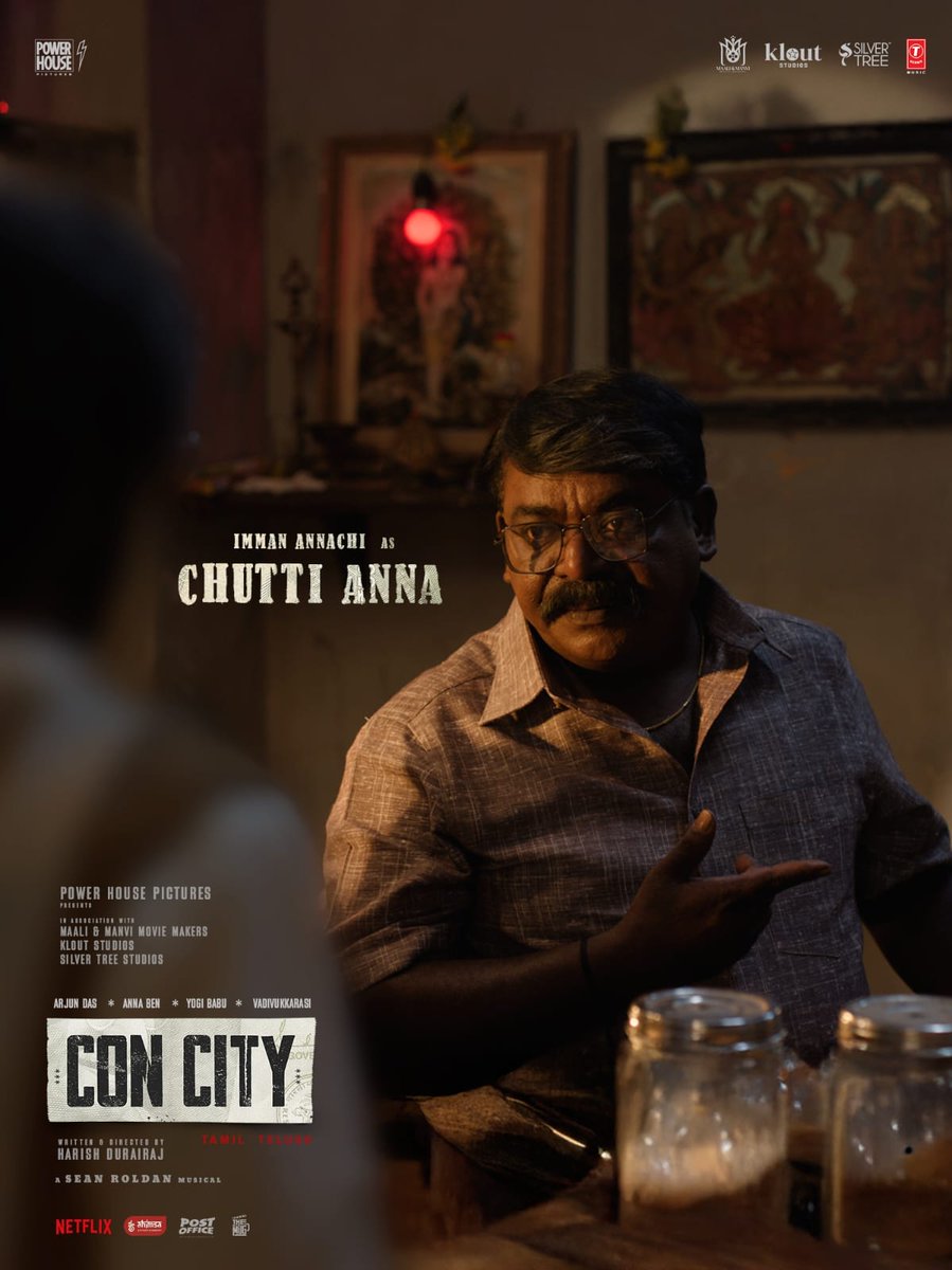 RDBalaji's tweet photo. #ConCity character Introduction Posters 💥 

@thilak_ramesh as Dr Subramani
Imman Annachi as Chutti Anna 
@baradwajrangan as Rangan.

A film by @harish_durairaj, coming soon to theatres.

Starring @iam_arjundas @benanna_love @iYogiBabu #Vadivukkarasi #Akhilan. 

@powerhousepic in association with @Maaliandmaanvi @kloutstudios and
@SilverTreeOffl

A @RSeanRoldan musical

@arunprajeethm @vijaymp29 @proyuvraaj @Netflix_INSouth @TSeries @tseriessouth @vithurs_ @ahimsafilms @sidhuwrites