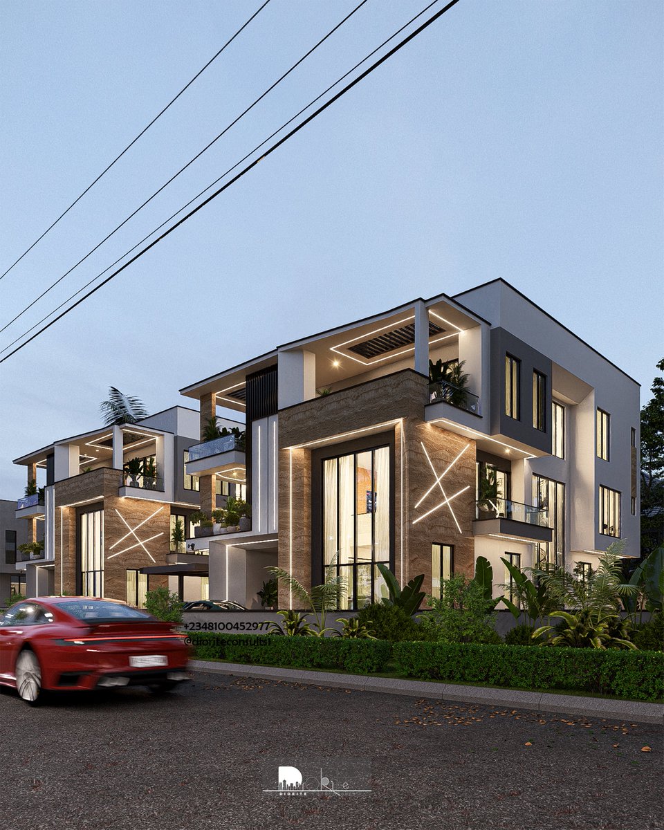 dioriteconsults's tweet image. SUNSET PERSPECTIVES | 𝐓𝐖𝐎 𝐂𝐎𝐍𝐓𝐄𝐌𝐏𝐎𝐑𝐀𝐑𝐘 𝟓-𝐁𝐄𝐃𝐑𝐎𝐎𝐌 𝐅𝐔𝐋𝐋𝐘 𝐃𝐄𝐓𝐀𝐂𝐇𝐄𝐃 𝐃𝐔𝐏𝐋𝐄𝐗𝐄𝐒 ❤️✅

📍Akwa Ibom State  ||  Client ; Dr. E
Total Site Area: 1,452.5 Sq.m

Building Footprint: 208.679 Sq.m per unit

#explore #duplex #architecture