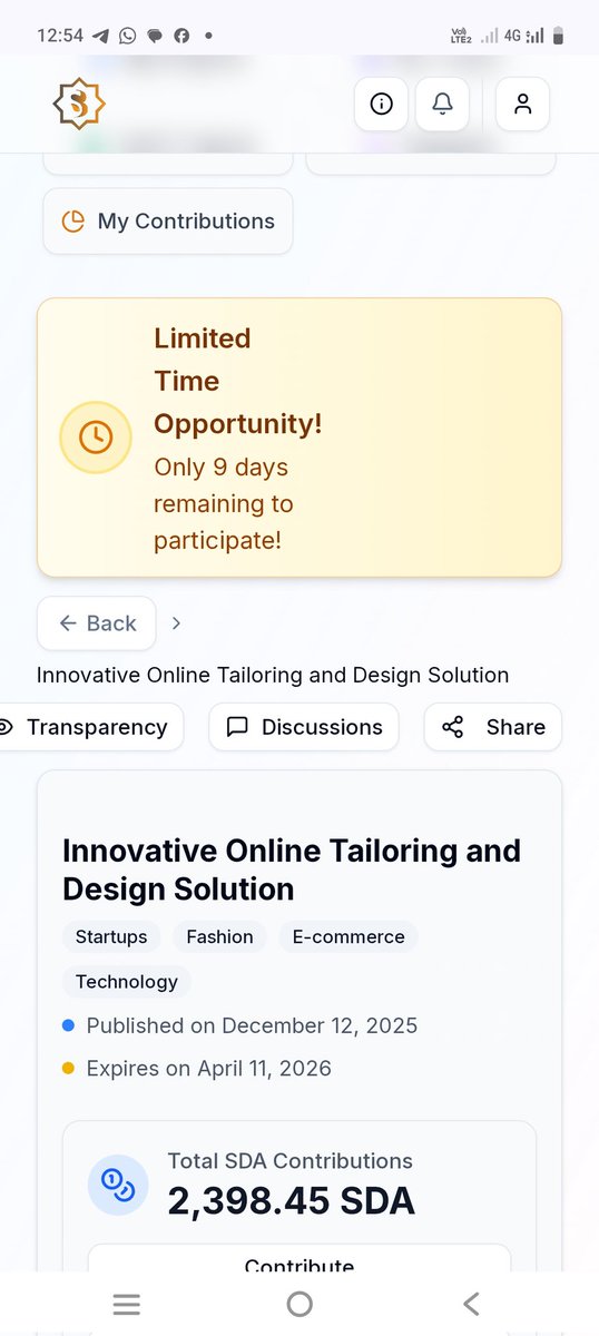 Kadertk40's tweet photo. Innovative Online Tailoring and Design Solution
Only 9 days to close the investment opportunity.
Invest now and book your future stake.
https://t.co/0ff3NLa8Nh
#SidraChain #AI #Blockchain
#HalalTech #GlobalTrust #Transparency
#DigitalFuture #Innovation #EthicalTech
#InvestNow https://t.co/8PkpApDUAe