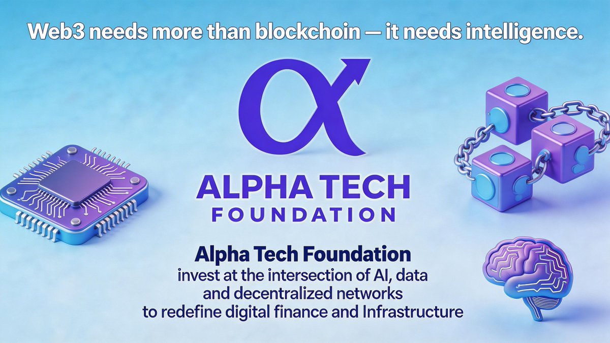 AlphaTcapital's tweet photo. Web3 needs more than blockchain — it needs intelligence.
Alpha Tech Foundation invests at the intersection of AI, data, and decentralized networks to redefine digital finance and infrastructure.
#AlphaTech #AI #Web3 #NextGenTech https://t.co/UWvglNxvGW