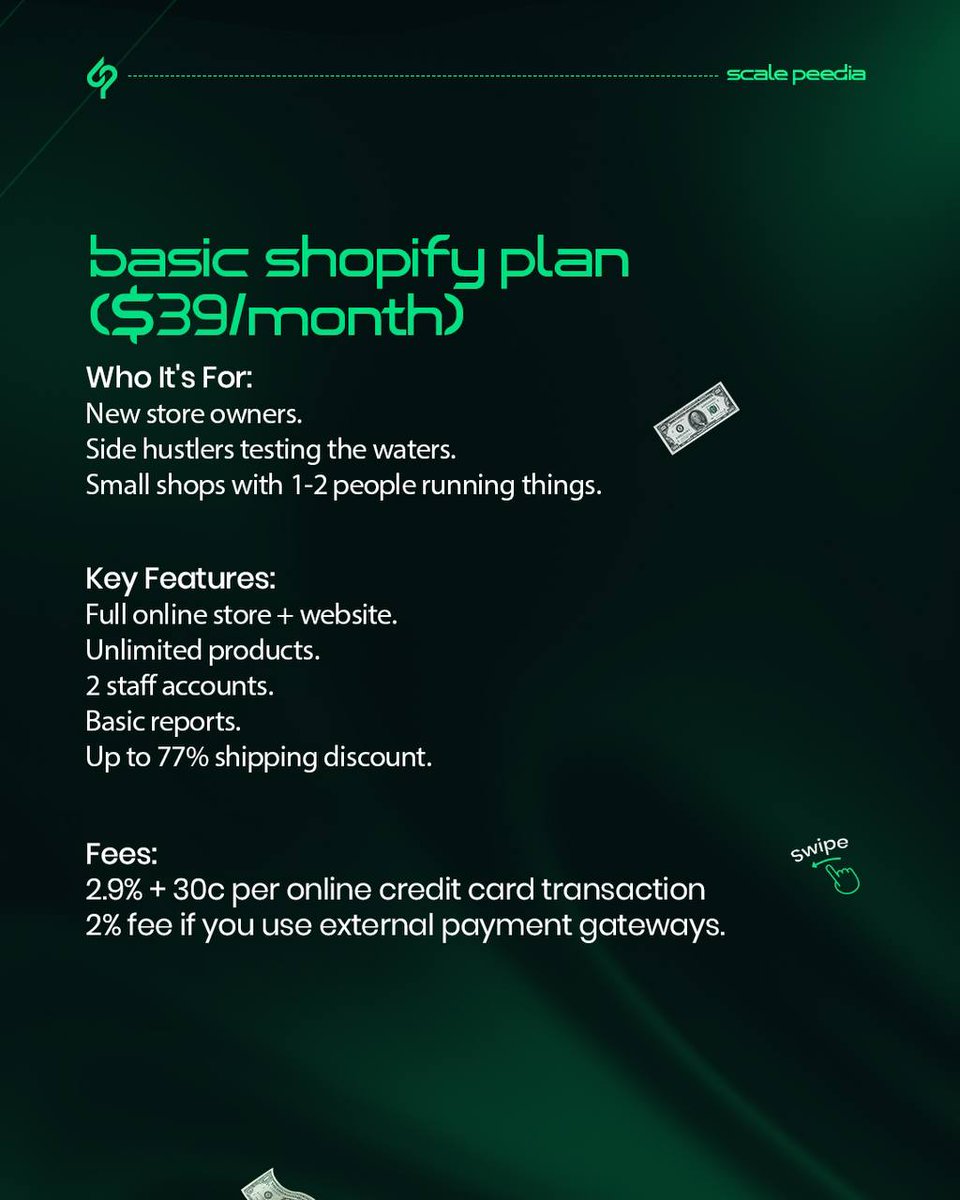 scalepeedia's tweet photo. Choosing the right Shopify plan just got easier 🛍️✨

Whether you’re just starting your store or scaling your business, there’s a plan that fits your needs perfectly.  Check out for more👇
https://t.co/CHs2dkPuSi

Expert insights by @scalepeedia 📊: https://t.co/zSYAVcty7M