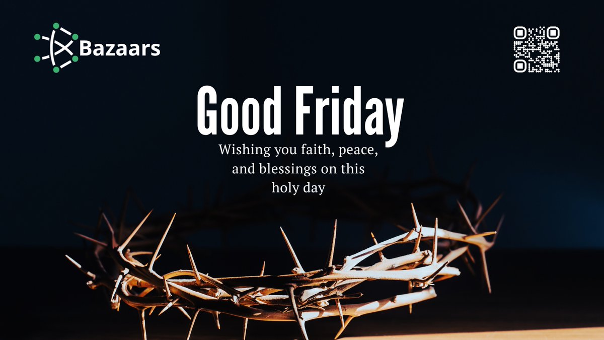 BazaarsBzr's tweet image. Let this holy day inspire peace within and hope ahead.

#Bazaars #BZR #GoodFriday