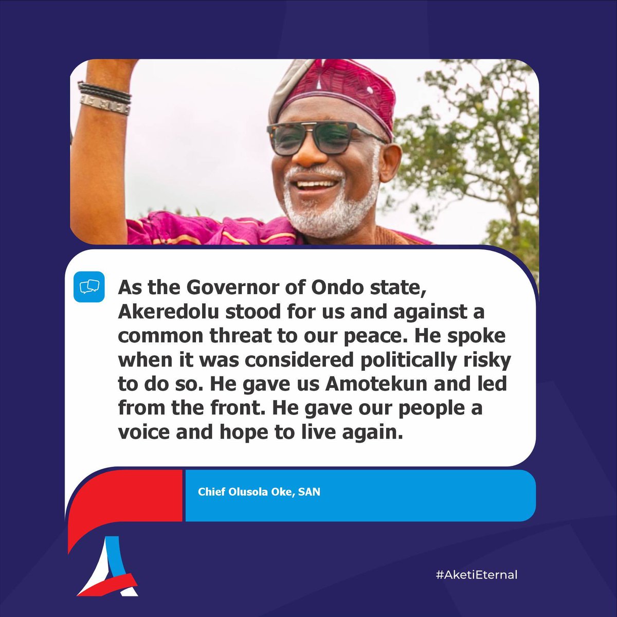Arakunrin Rotimi Akeredolu tweet media