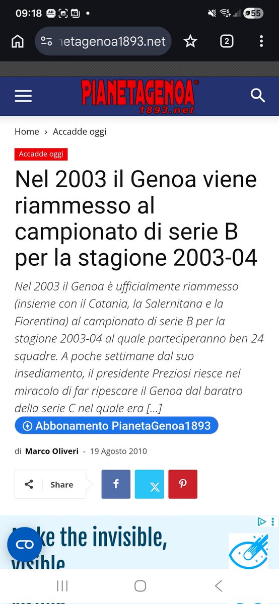 SampBest90's tweet photo. @paolopasquale @thesefootytimes Funny coming from someone who forgets that in 2003 Genoa were relegated to Serie C on the pitch and only stayed in Serie B after the FIGC expanded the league to 24 teams. Oh I forgot: #GenoaMerda https://t.co/TVL9lI0jyu
