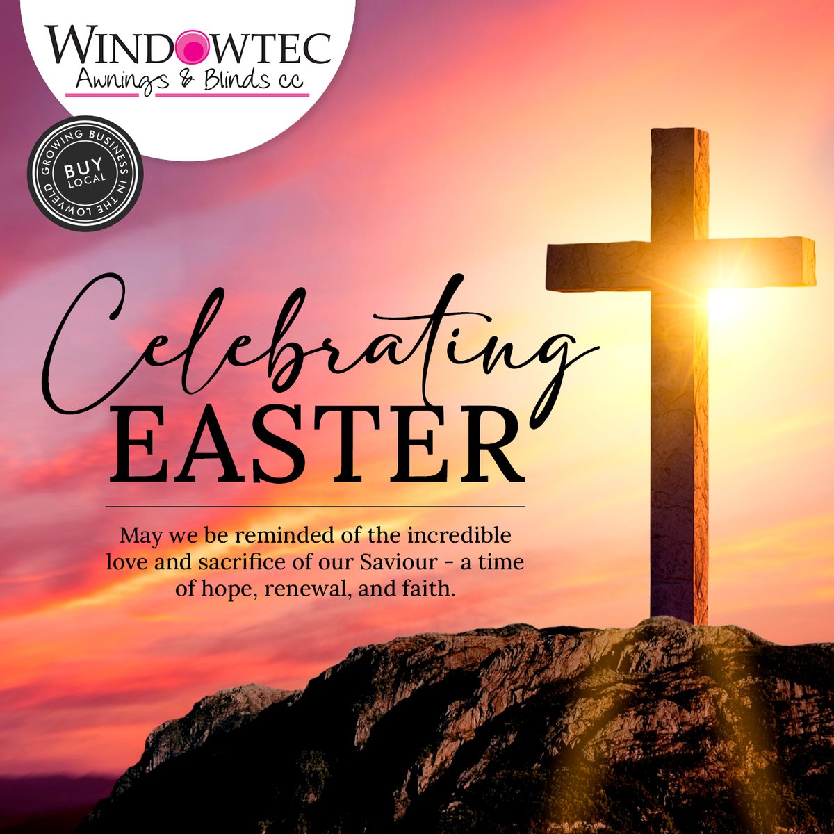 Windowtec_AB's tweet photo. As we celebrate Easter, may we be reminded of the incredible love and sacrifice of our Saviour - a time of hope, renewal, and faith.
#Windowtec #HappyEaster #BlessedWeekend #FaithHopeLove #HeIsRisen #SpreadTheJoy #AuroraDigitalAgency https://t.co/wlLABiPIzi