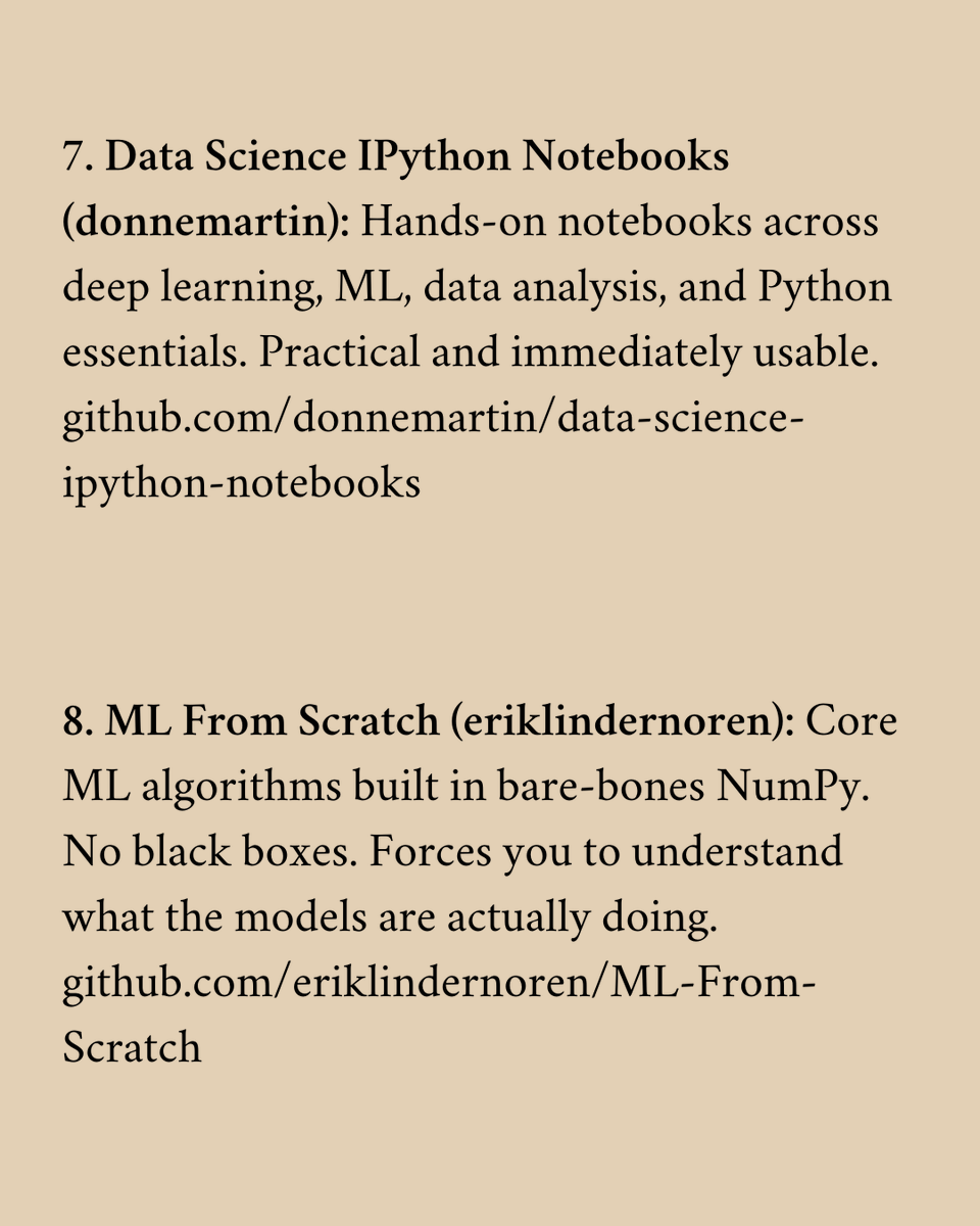 KarinaData's tweet photo. GitHub is one of the most underused free resources in data. 

Here are 10 repositories worth bookmarking, covering data analysis and data science: https://t.co/CGOzxRJXft