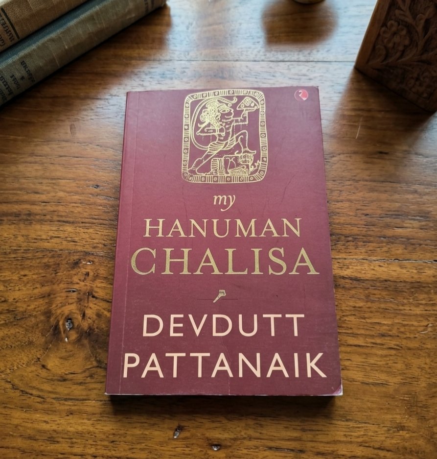 Lipsii's tweet photo. @devduttmyth Sir, What a perfect day to read Hanuman Chalisa on Hanuman Jayanti 🙏📖
Deeply enriching… though the very small font isn’t letting me go at my normal pace 😄

#HanumanBlessings
#hanumanjayanti 
#hanumanchalisa https://t.co/s7gOV7qNVZ