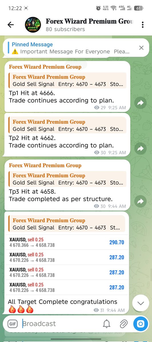 Forex_G_Wizard's tweet photo. Link in Bio
🔥 Want up to 10 Gold signals daily?

Join our Premium Group now and trade like a professional.

Get accurate Gold (XAUUSD) signals, high-quality setups, and daily market updates.

📊 Real-time updates • Fixed signal timings • 24/7 support

📈 Precision. Discipline. Consistency.

Join Now: https://t.co/peDjc3Dci9