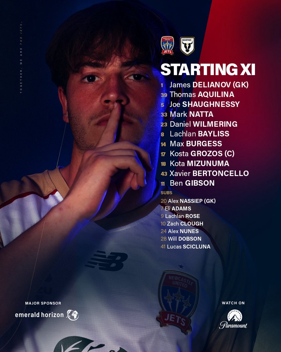 NewcastleJetsFC's tweet image. 𝑻𝒆𝒂𝒎 𝒏𝒆𝒘𝒔! A few changes to the side as we take on Macarthur

#Together #BoxOfficeJets #MACvNEW